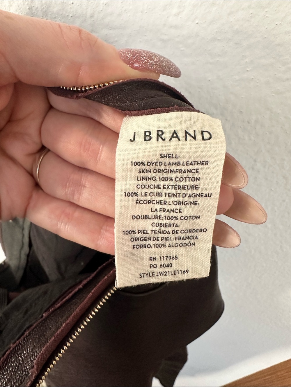 J Brand Lambskin leather pants - Picture 3 of 8